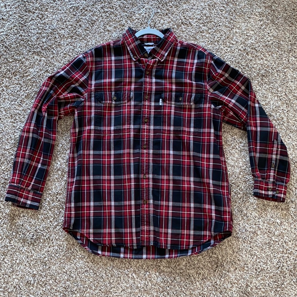 Carhartt relaxed fit button down shirt men’s large
